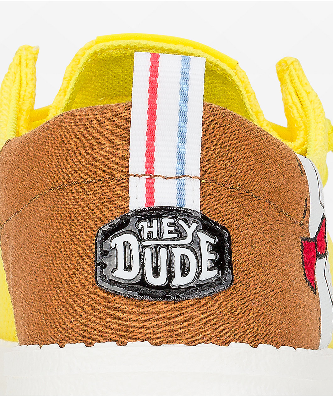 HEYDUDE x SpongeBob SquarePants Wally Funk Yellow Shoes