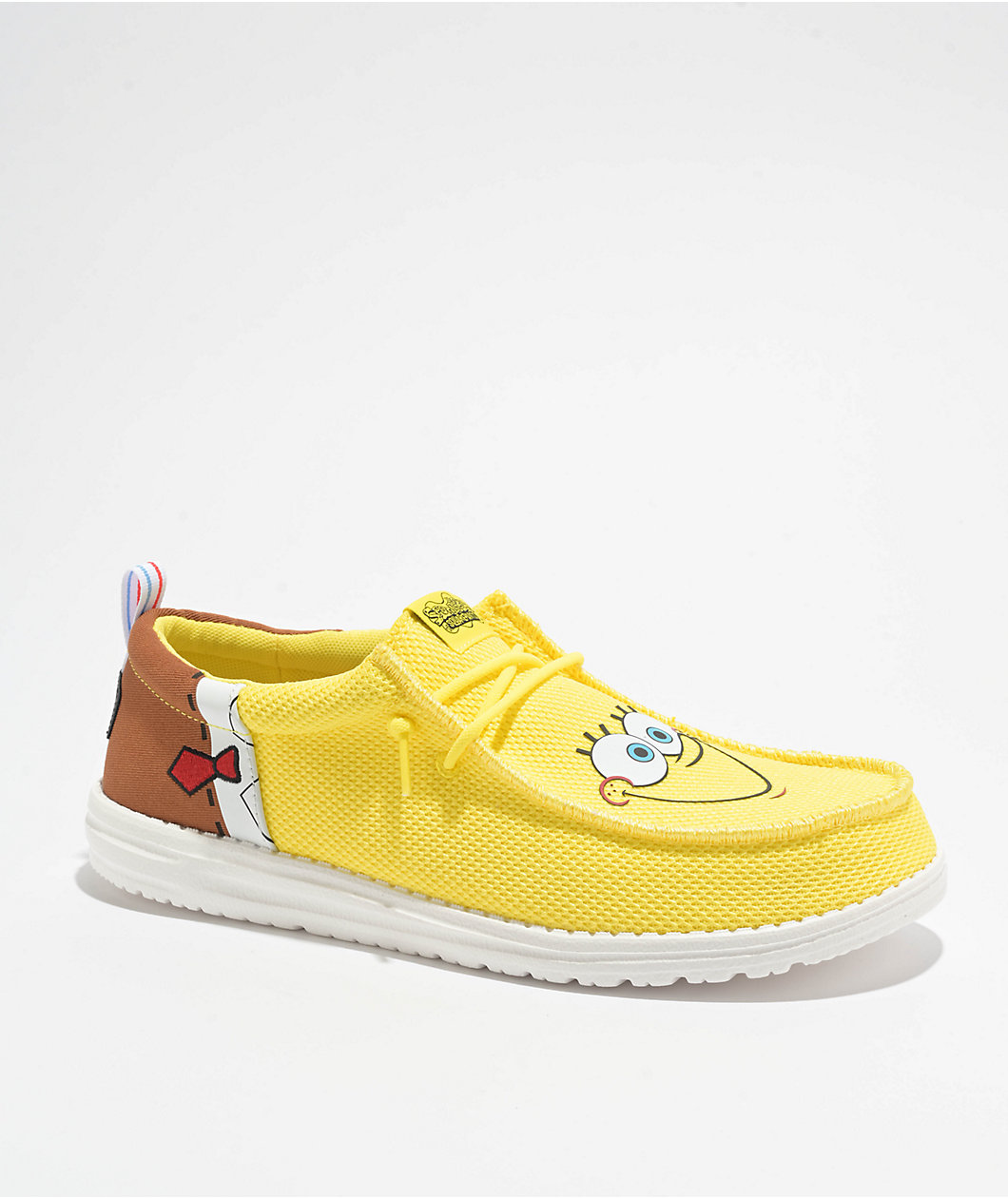 HEYDUDE x SpongeBob SquarePants Wally Funk Yellow Shoes