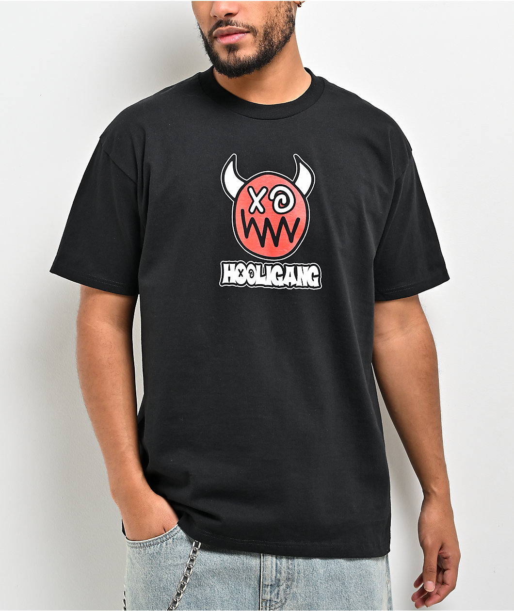 HOOLIGANG by JVB Mascot Black T-Shirt