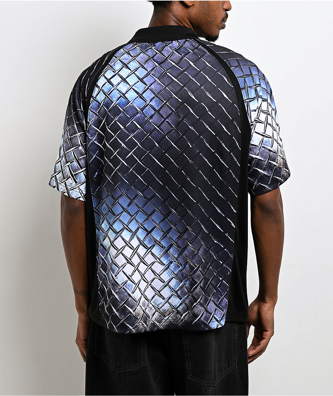 HUF Diamond Plate Black Soccer Jersey