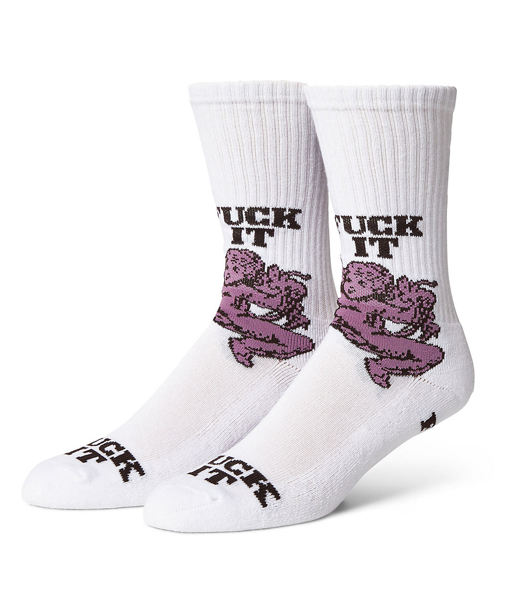 HUF Divine White Crew Socks