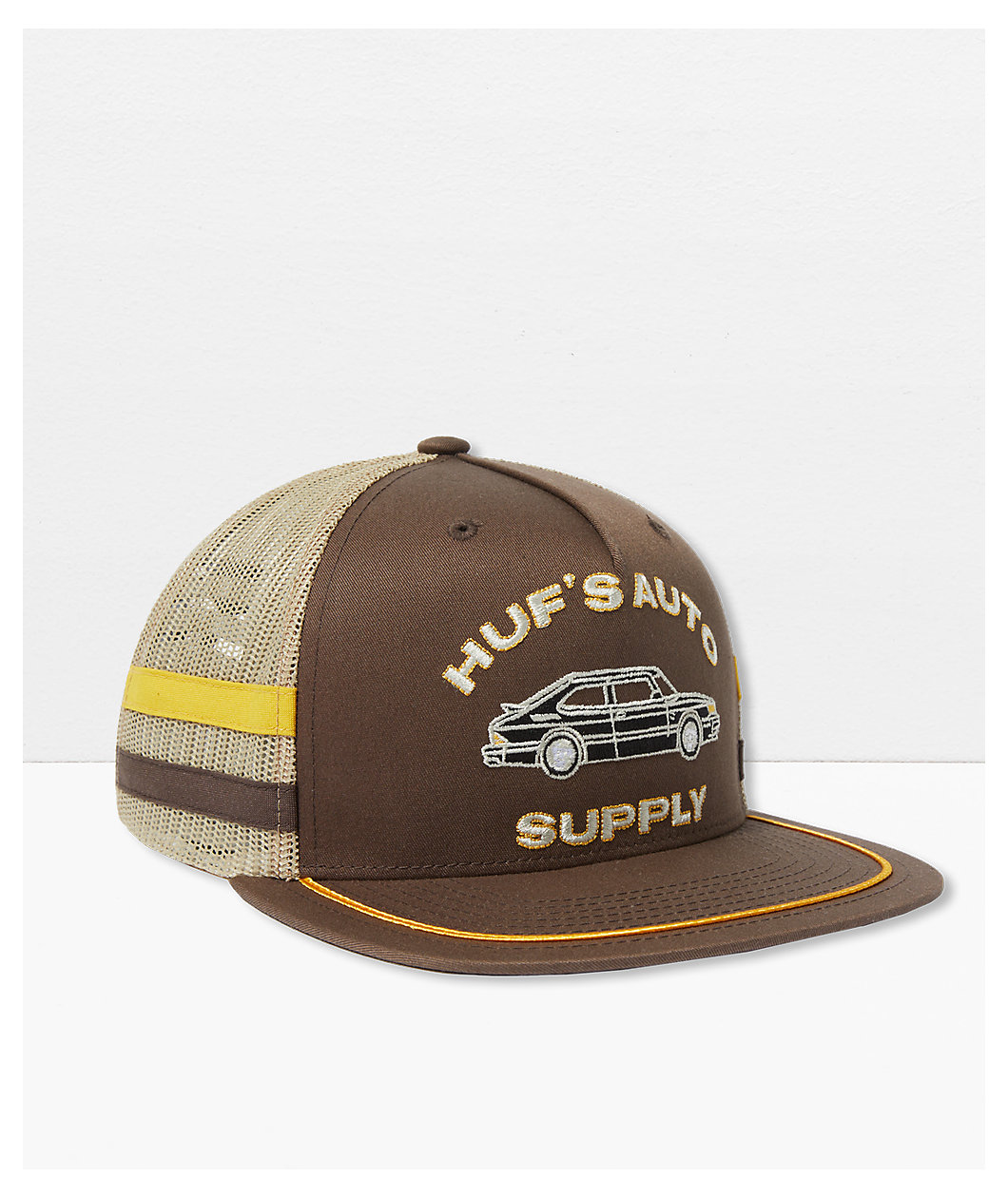 HUF HUF'S Auto Supply Brown Trucker Hat