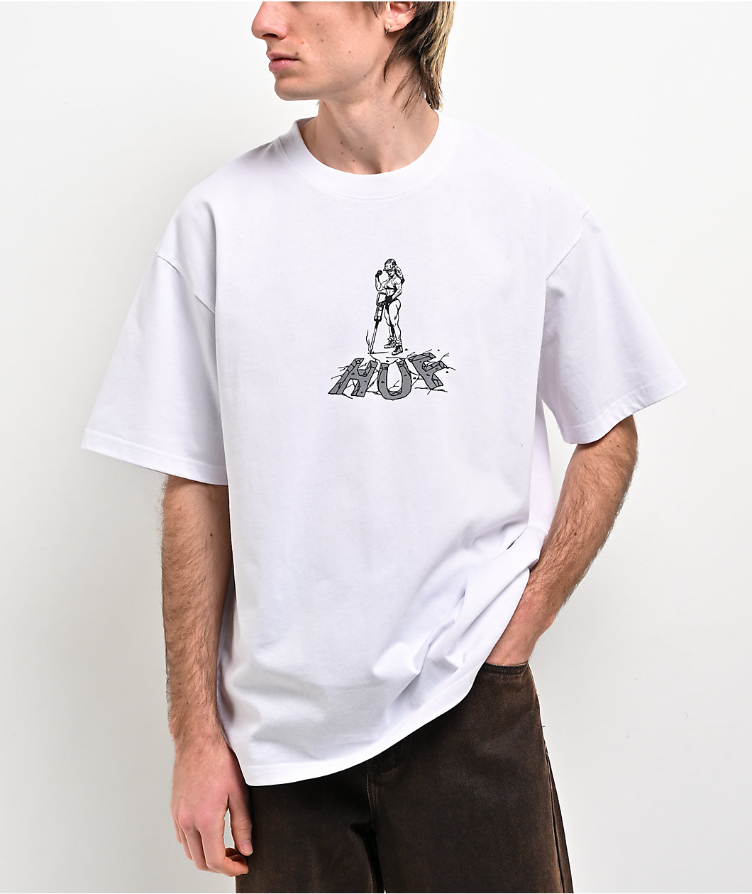 HUF Jacked White T-Shirt