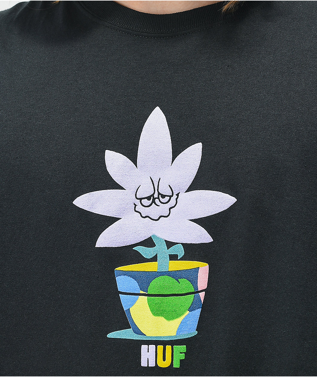 HUF Potted Black T-Shirt