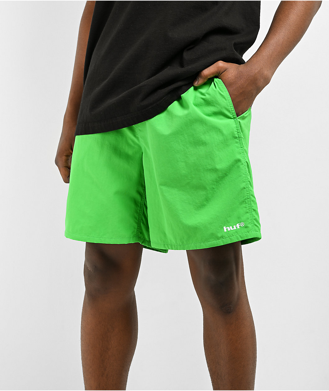 HUF Reservoir DWR Clover Green Board Shorts