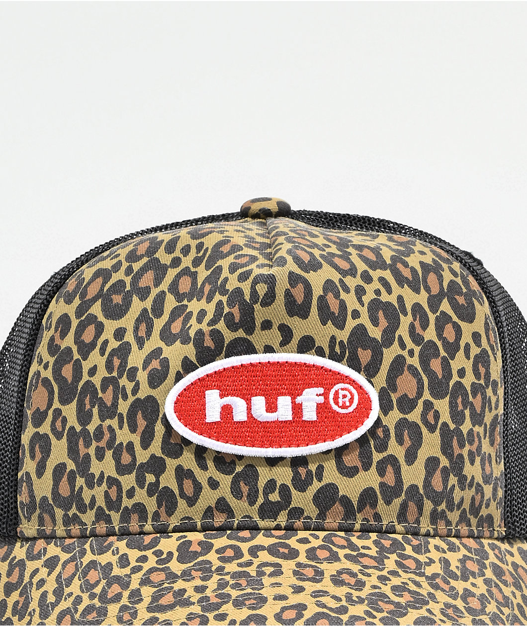 HUF Safari Leopard Trucker Hat