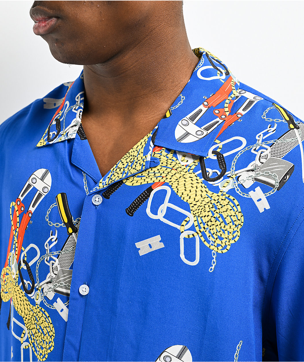 HUF Skidrokyo Royal Blue Short Sleeve Shirt