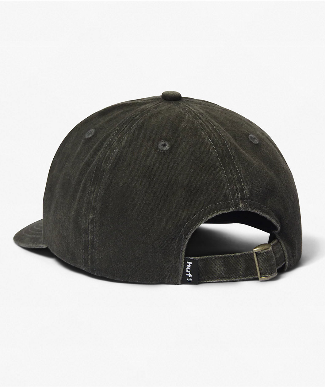 HUF Sol Black Wash Denim Strapback Hat