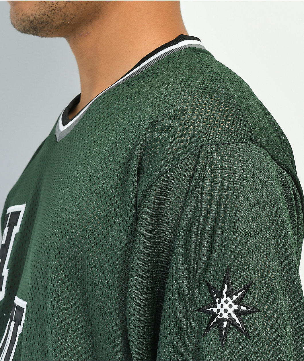 HUF Star Green & White Hockey Jersey
