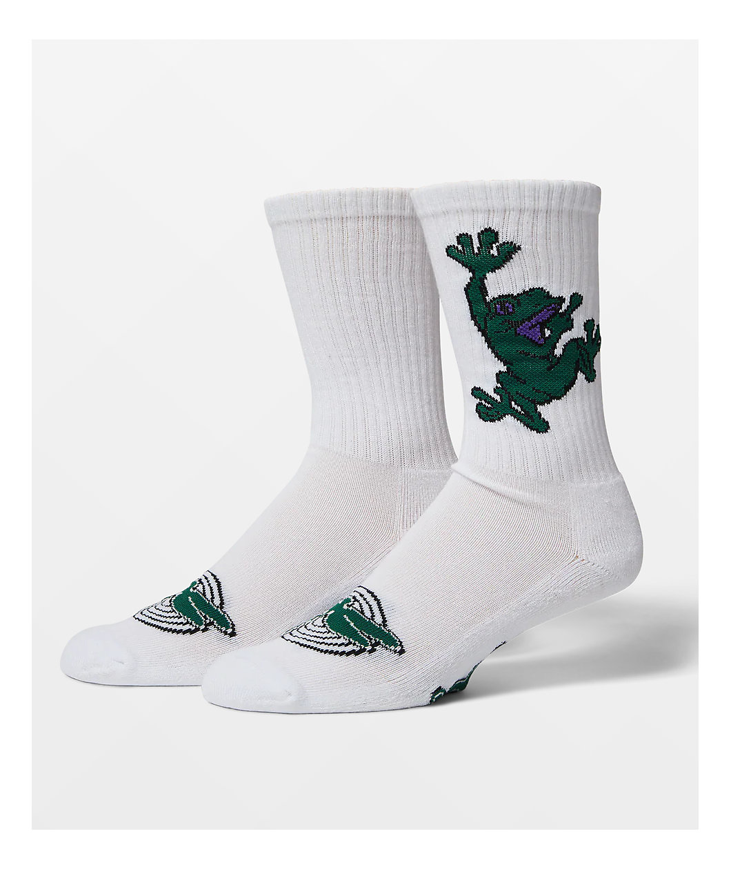 HUF Stuck On You White Crew Socks
