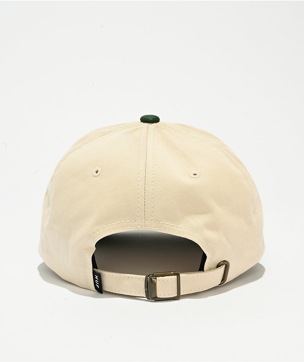 HUF Worldwide Clothiers Natural & Green Strapback Hat