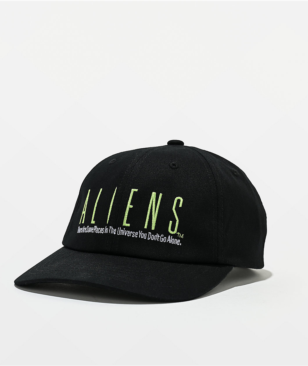 HUF X ALIENS Black Snapback Hat