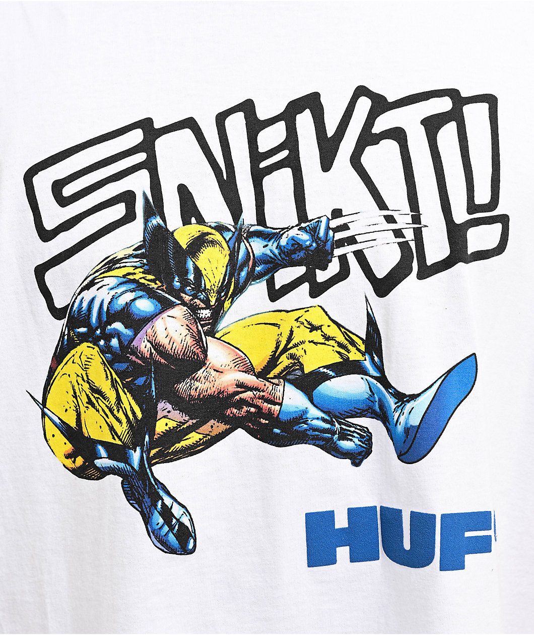 HUF x Deadpool Beserk White T-Shirt