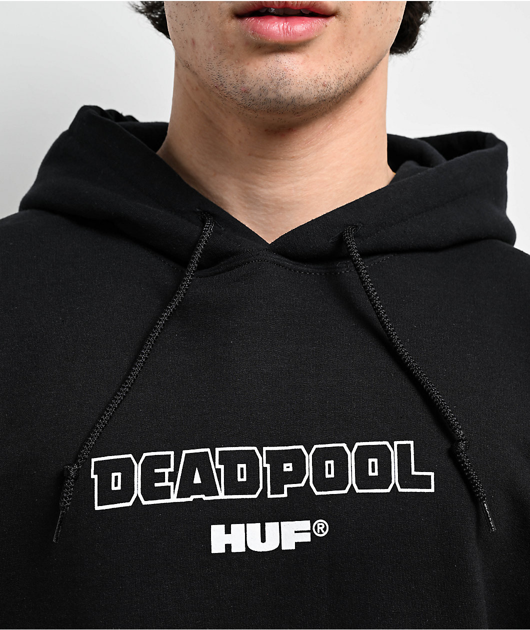 HUF x Deadpool Slasher Black Hoodie