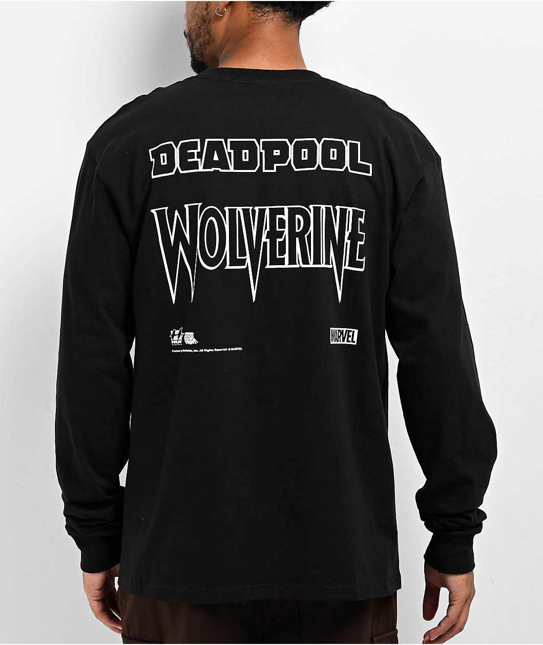 HUF x Deadpool Wolverine Black Long Sleeve T-Shirt