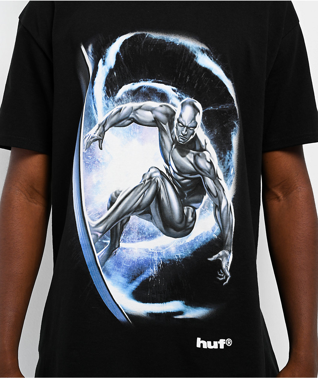 HUF x Fantastic 4 Silver Surfer Black T-Shirt