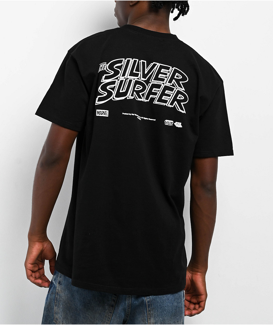 HUF x Fantastic 4 Silver Surfer Black T-Shirt