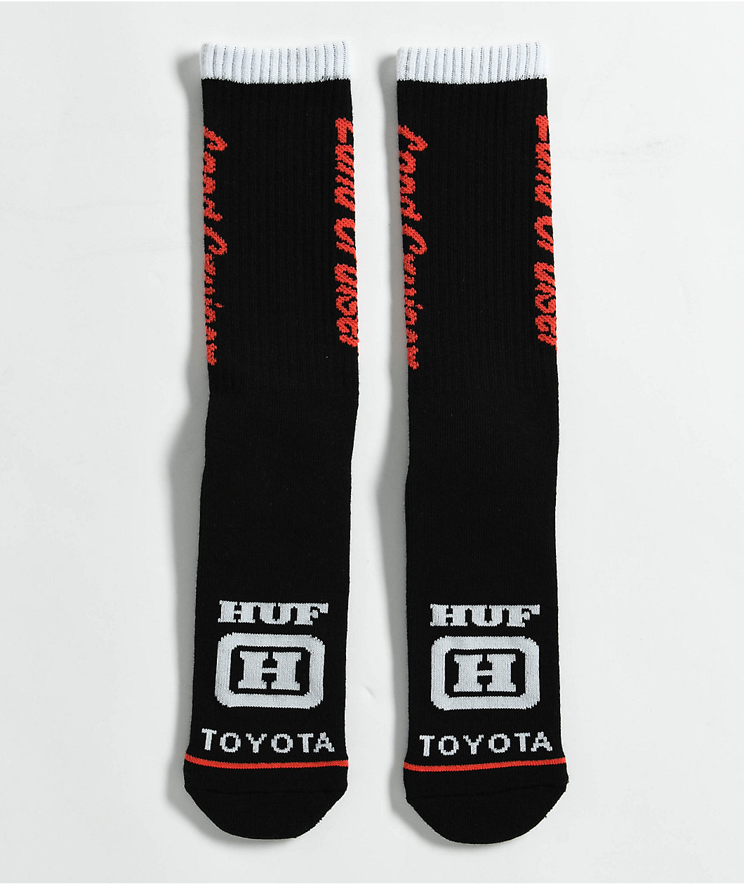 HUF x Land Cruiser Black Crew Socks