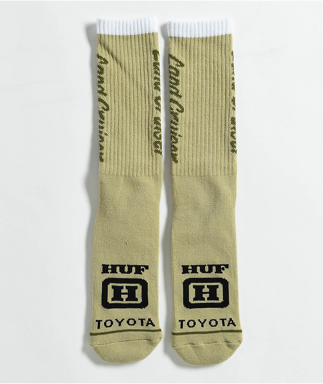 HUF x Land Cruiser Khaki Crew Socks