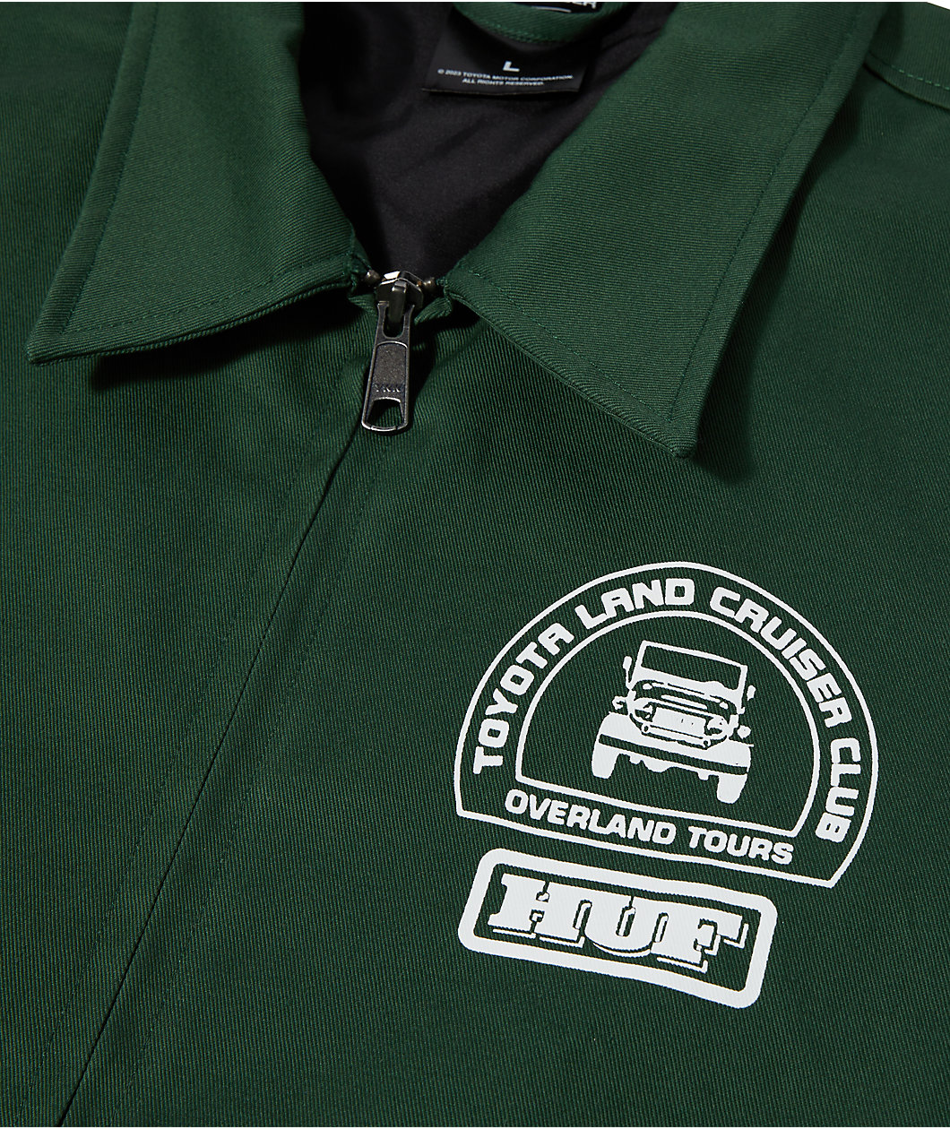 HUF x Land Cruiser Parts & Service Forest Green Jacket