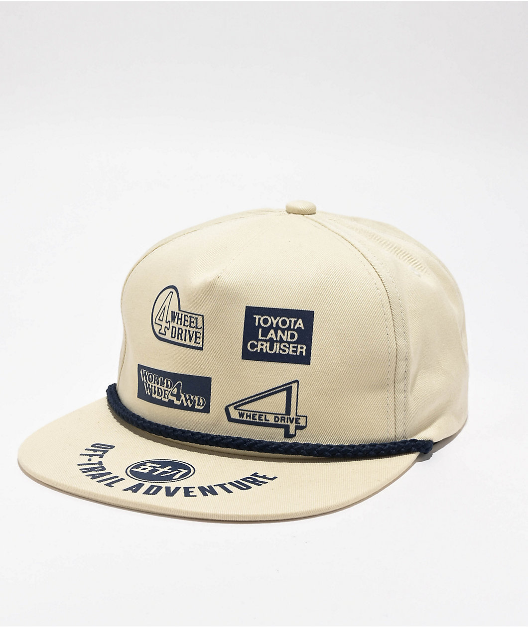 HUF x Land Cruiser Toyota 4 Wheel Drive Cream Snapback Hat