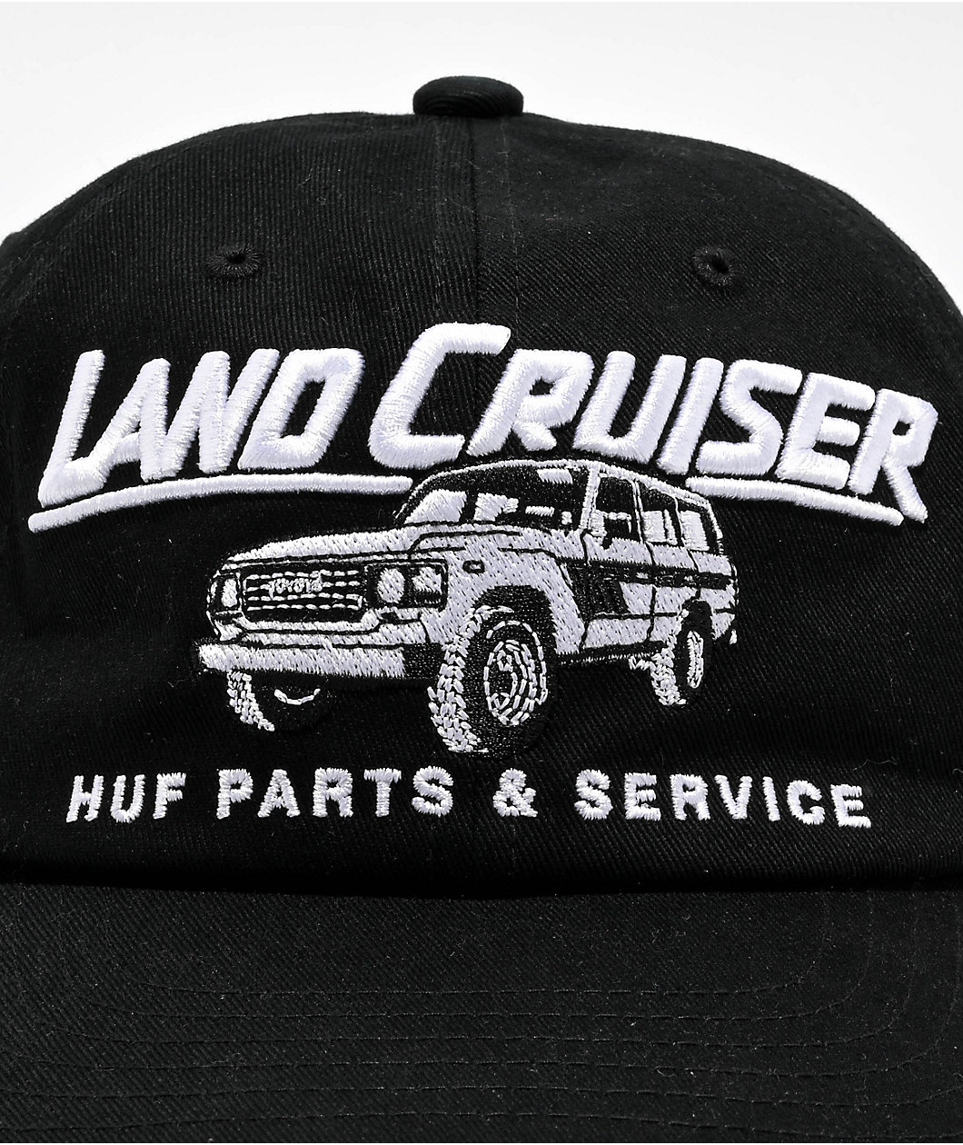 HUF x Land Cruiser Toyota Parts & Service Black Snapback Hat