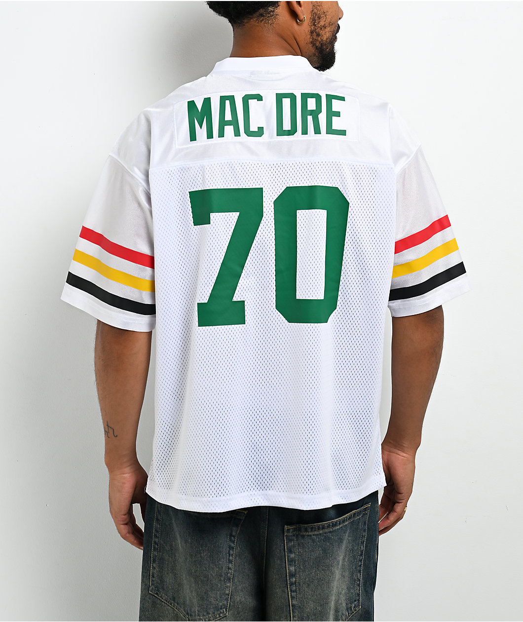 HUF x Mac Dre Thizz White Football Jersey