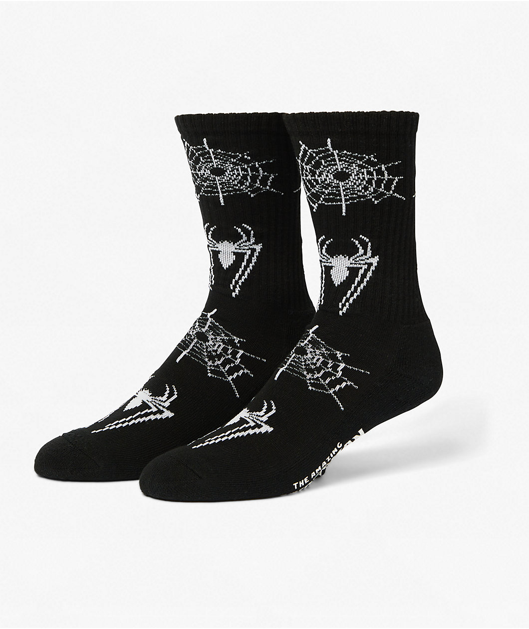 HUF x Marvel Spider-Man Black Crew Socks