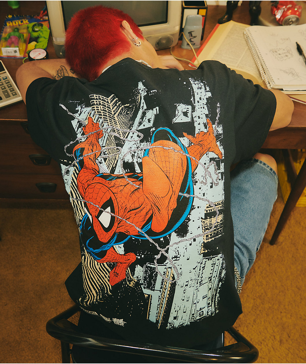 HUF x Marvel Spider-Man Black T-Shirt
