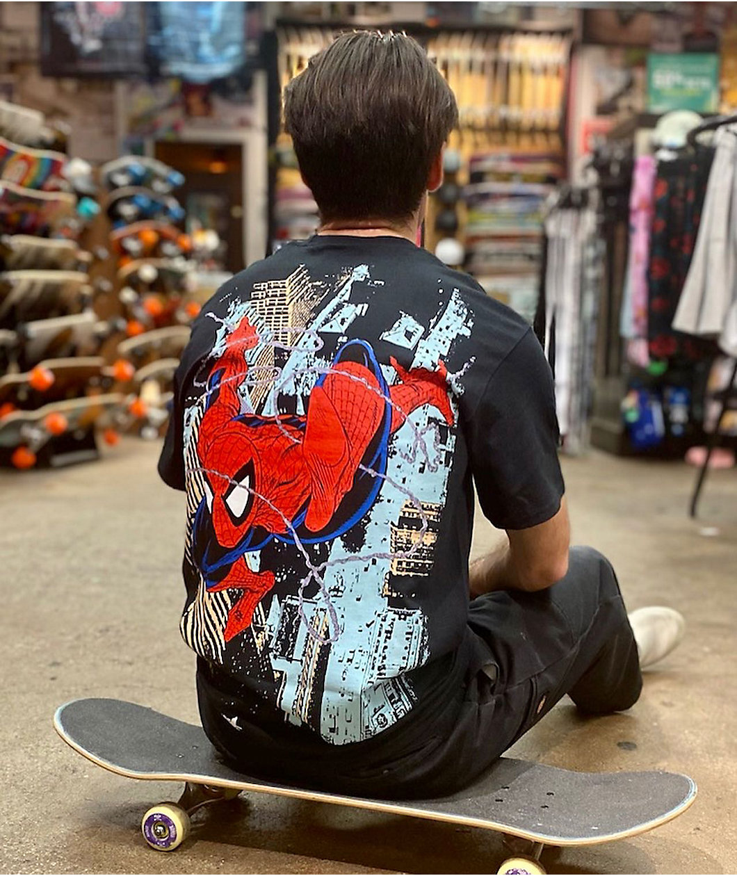 HUF x Marvel Spider-Man Black T-Shirt