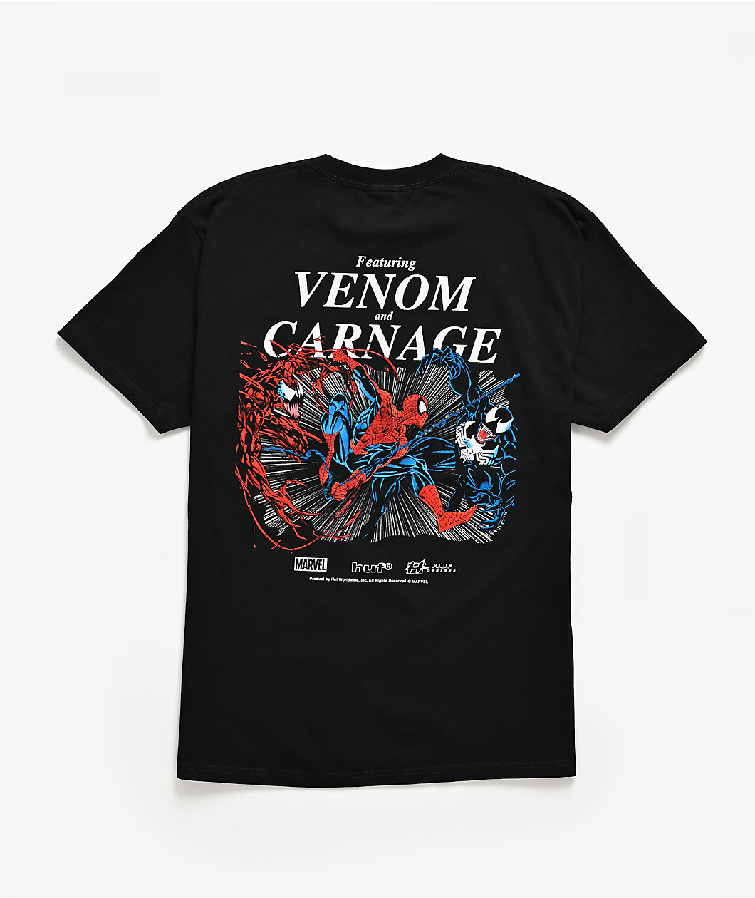 HUF x Marvel Spider-Man Max Carnage Black T-Shirt