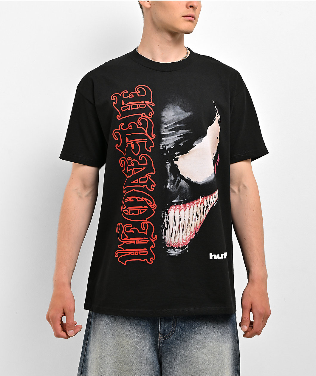 HUF x Marvel Spider-Man Sinister Black T-Shirt