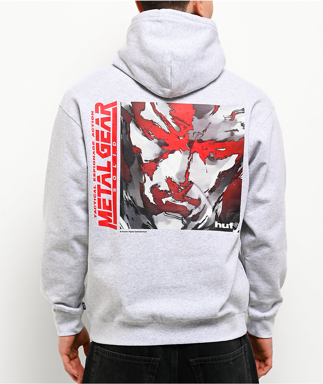 HUF x Metal Gear Solid 1 Heather Grey Hoodie