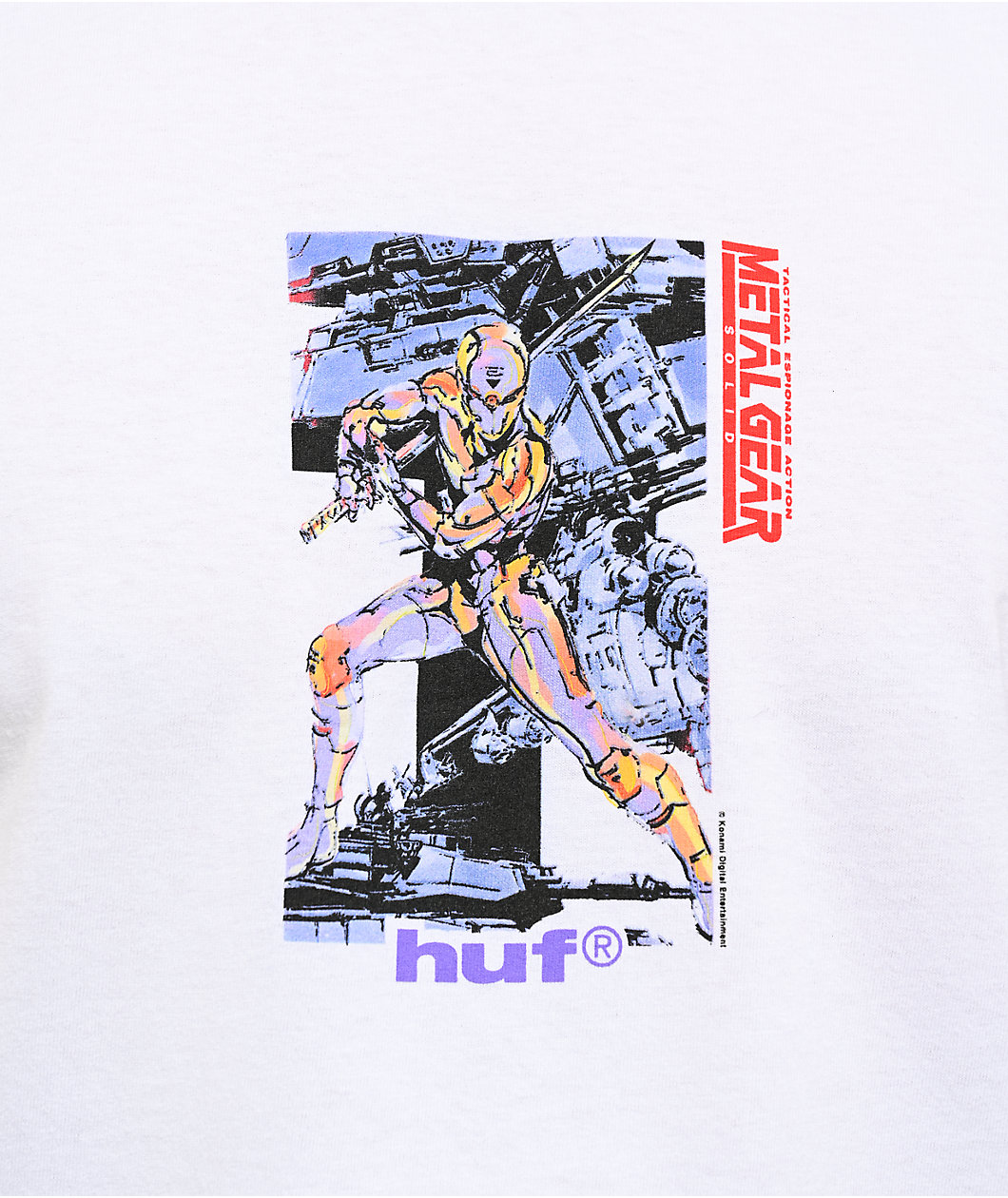HUF x Metal Gear Solid Gray Fox White T-Shirt