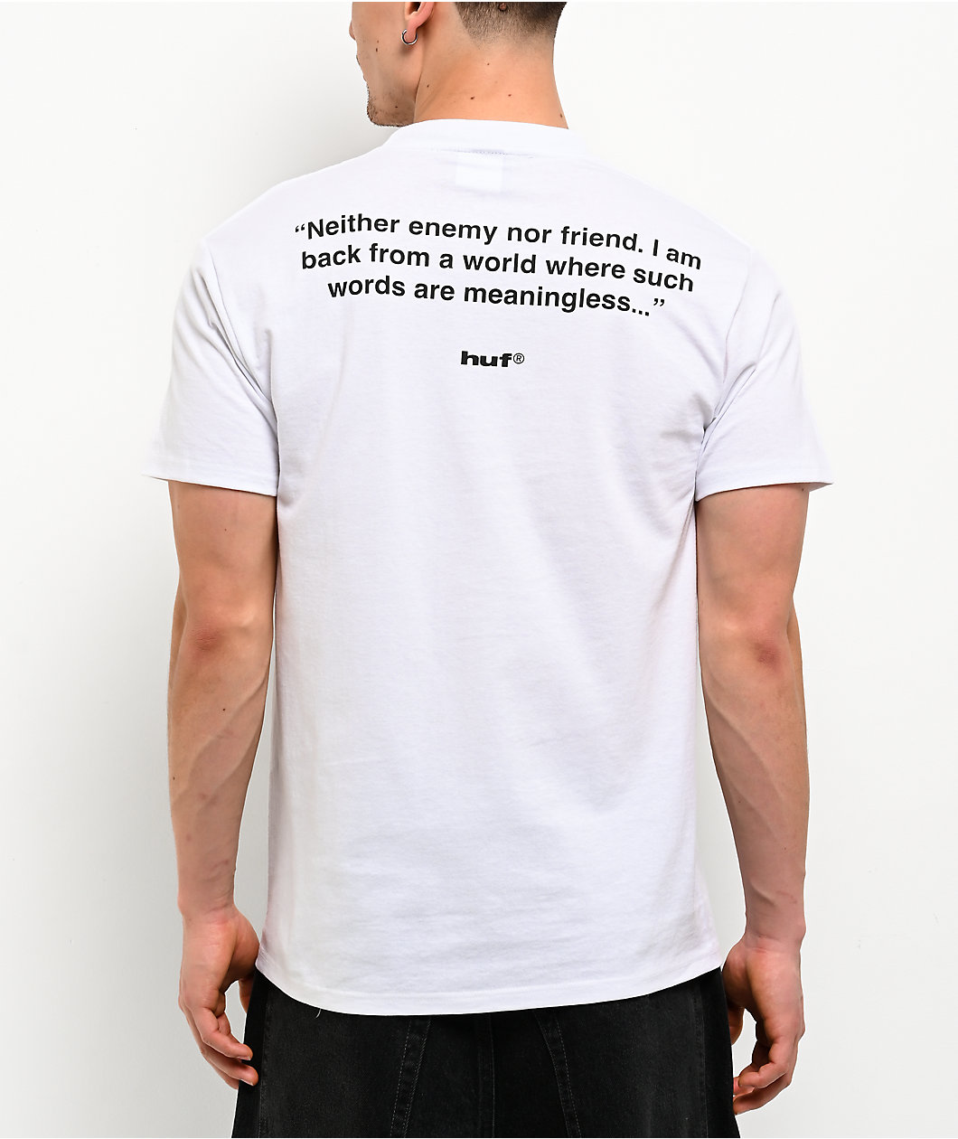 HUF x Metal Gear Solid Gray Fox White T-Shirt