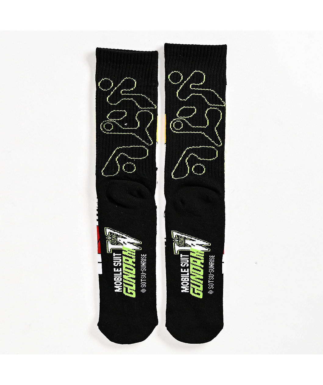 HUF x Mobile Suit Gundam Wing Black Crew Socks