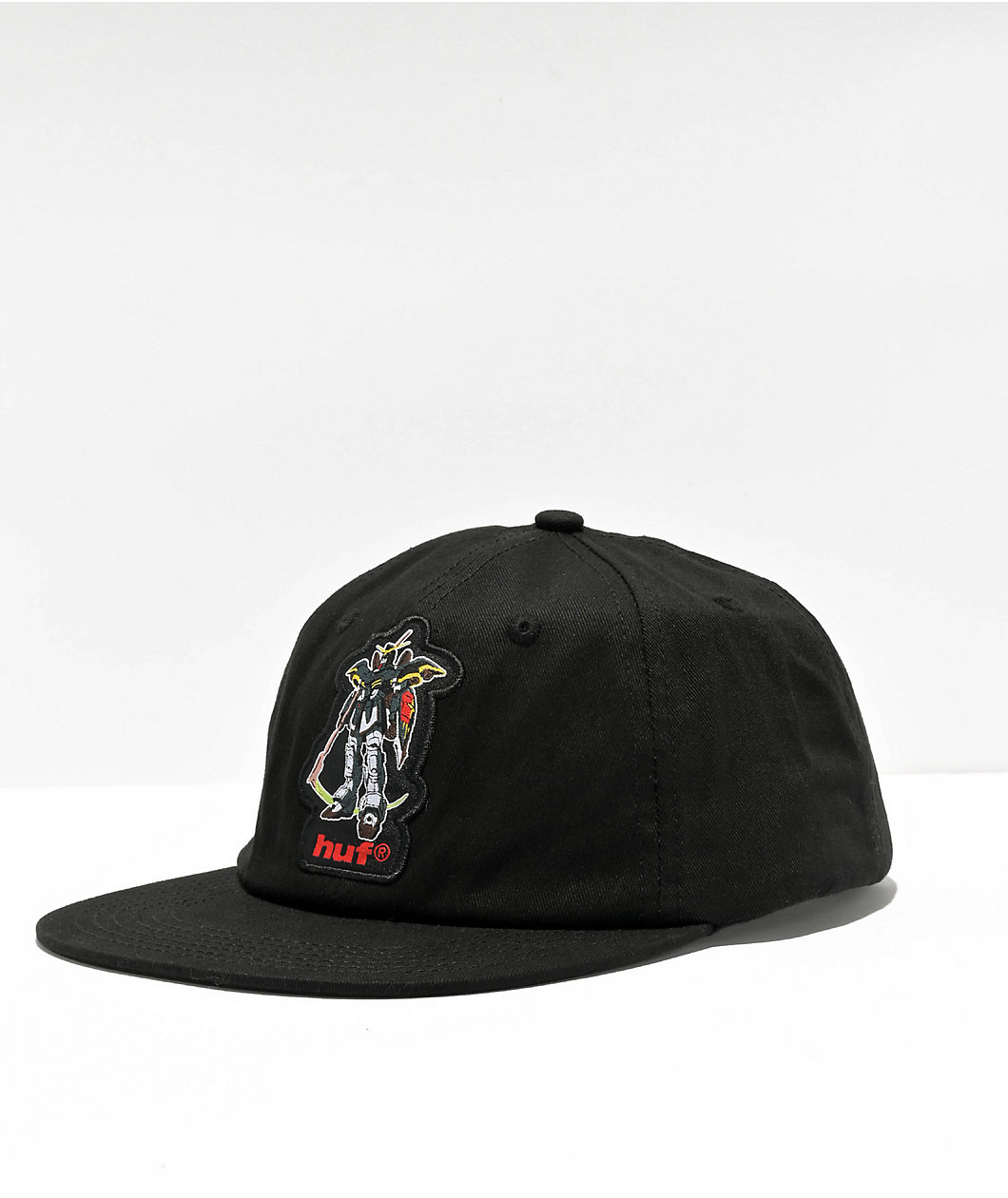 HUF x Mobile Suit Gundam Wing Deathscythe Black Snapback Hat