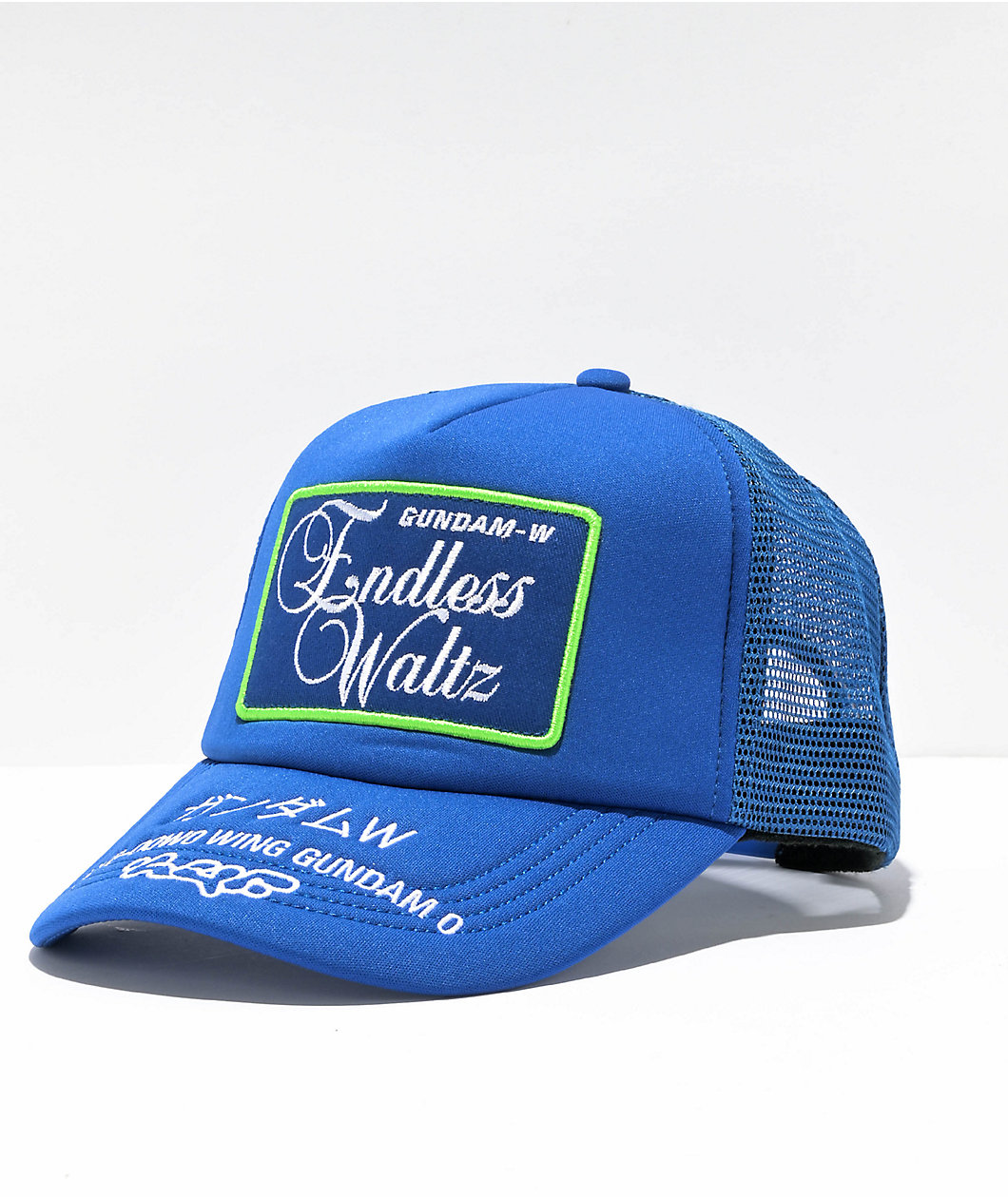 HUF x Mobile Suit Gundam Wing Endless Waltz Blue Trucker Hat