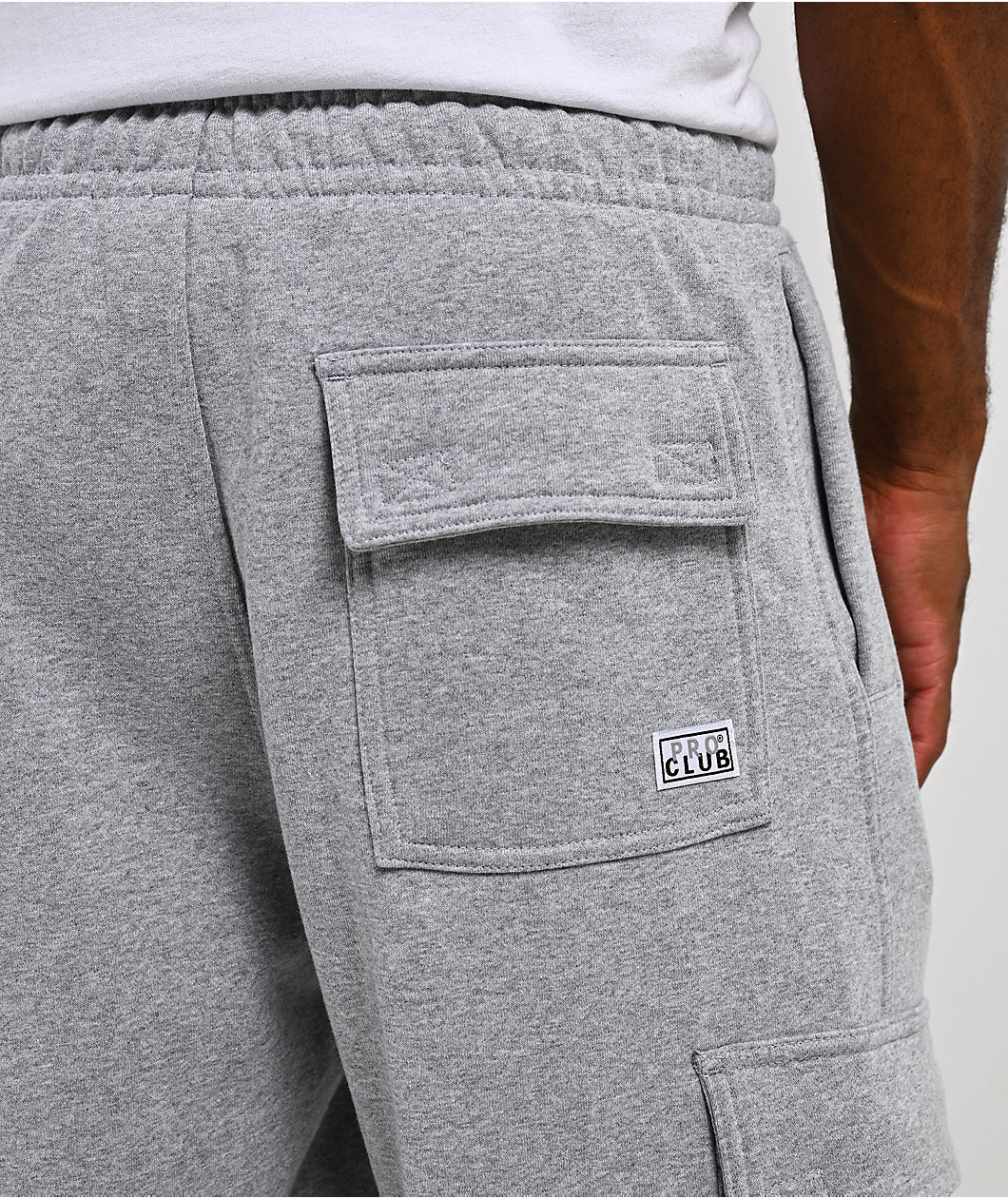 HUF x Pro Club Grey Cargo Sweatpants