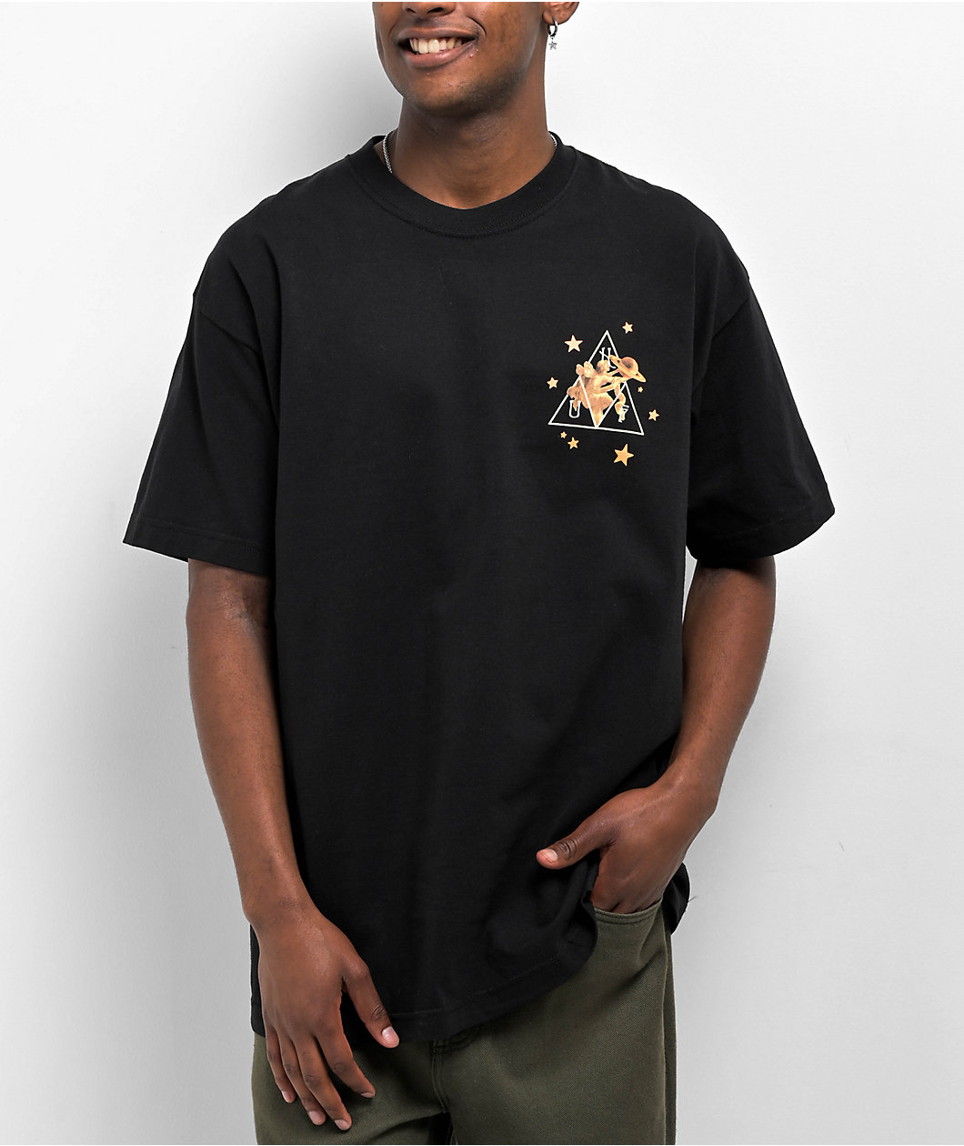 HUF x Smashing Pumpkins Infinite Star Girl Black T-Shirt