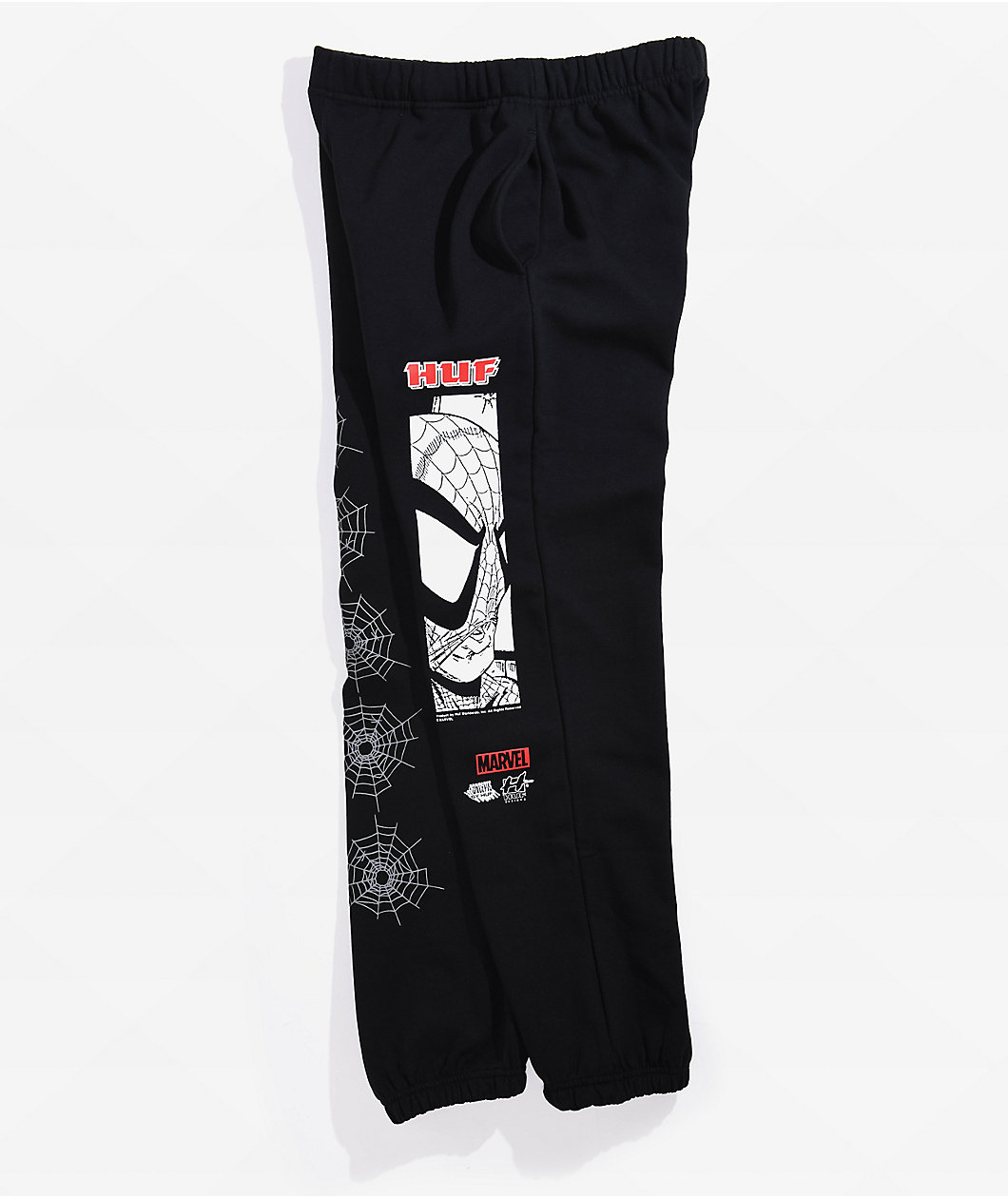HUF x Spider-Man Amazing Black Fleece Kids Sweatpants