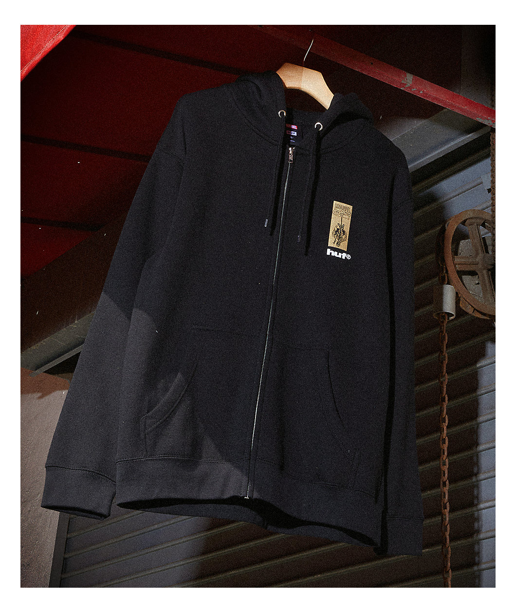 HUF x Spider-Man Arachknight Black Zip Hoodie