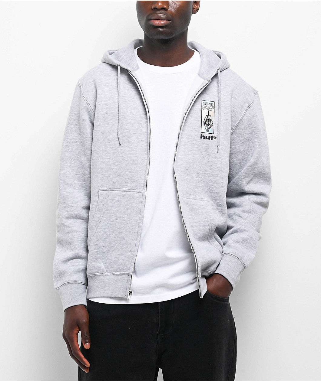 HUF x Spider-Man Arachknight Grey Zip Hoodie