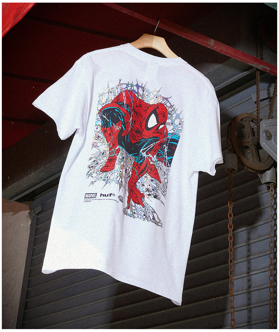 HUF x Spider-Man Arachknight White T-Shirt
