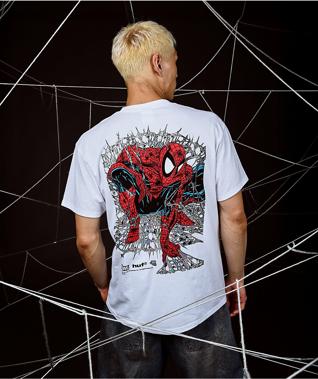 HUF x Spider-Man Arachknight White T-Shirt