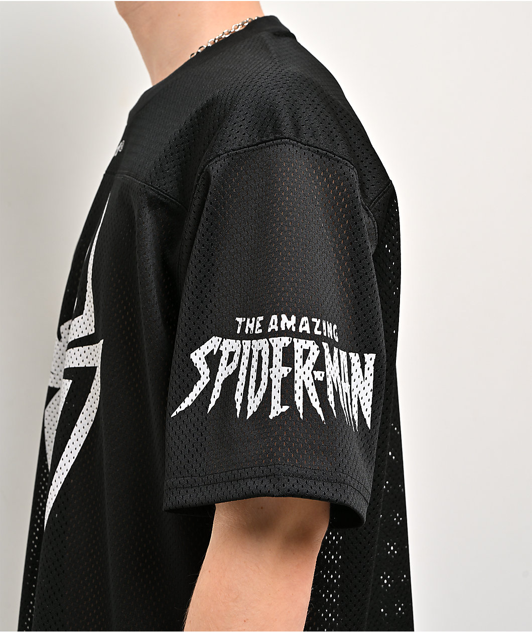 HUF x Spider-Man Black Football Jersey