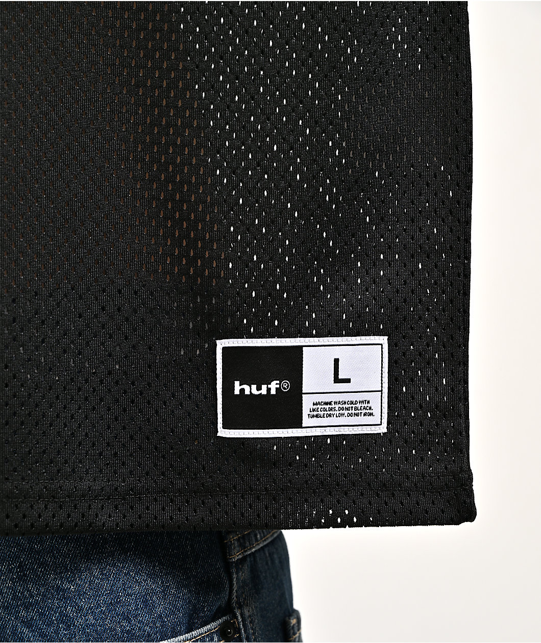 HUF x Spider-Man Black Football Jersey