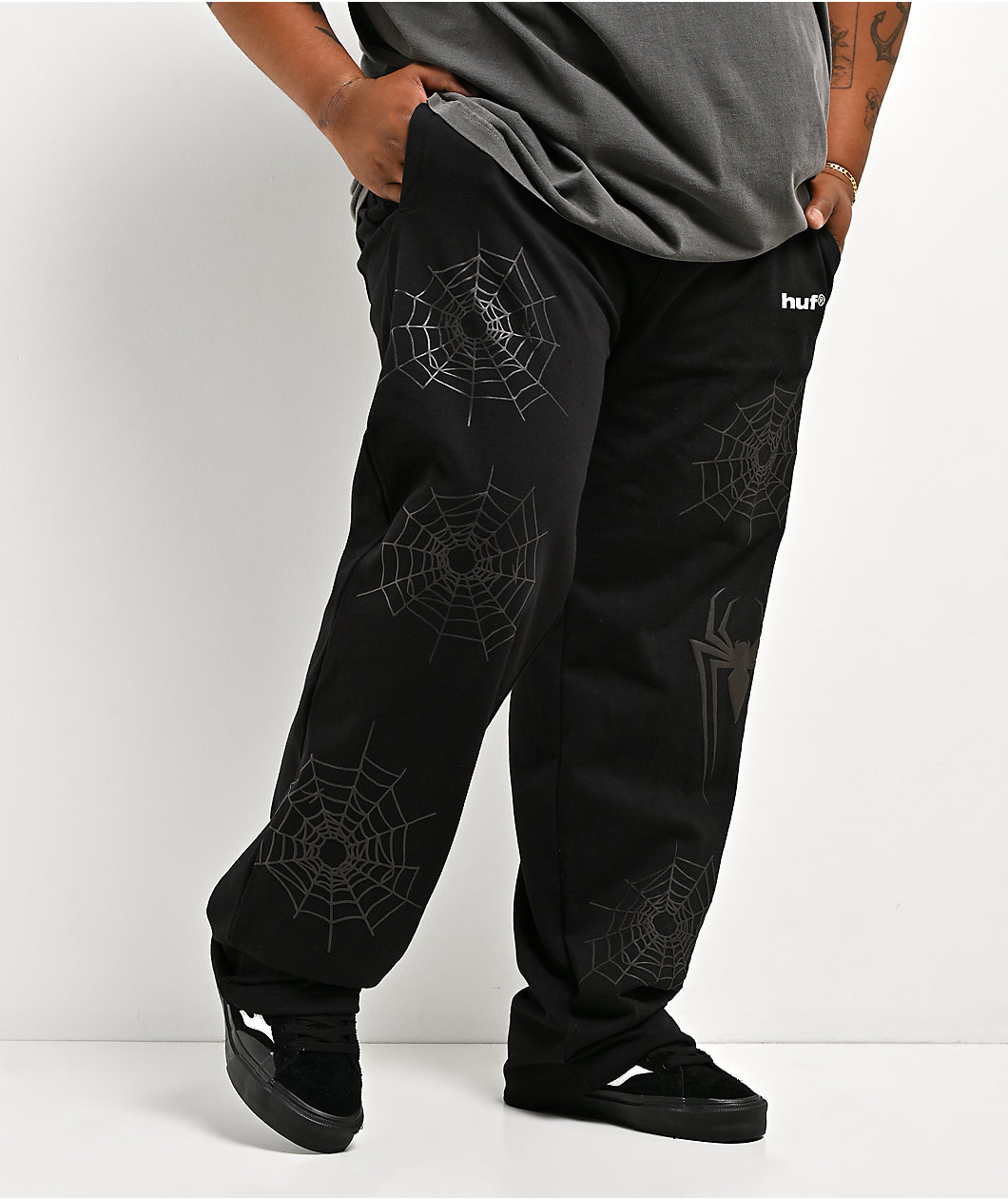 HUF x Spider-Man Black Sweatpants
