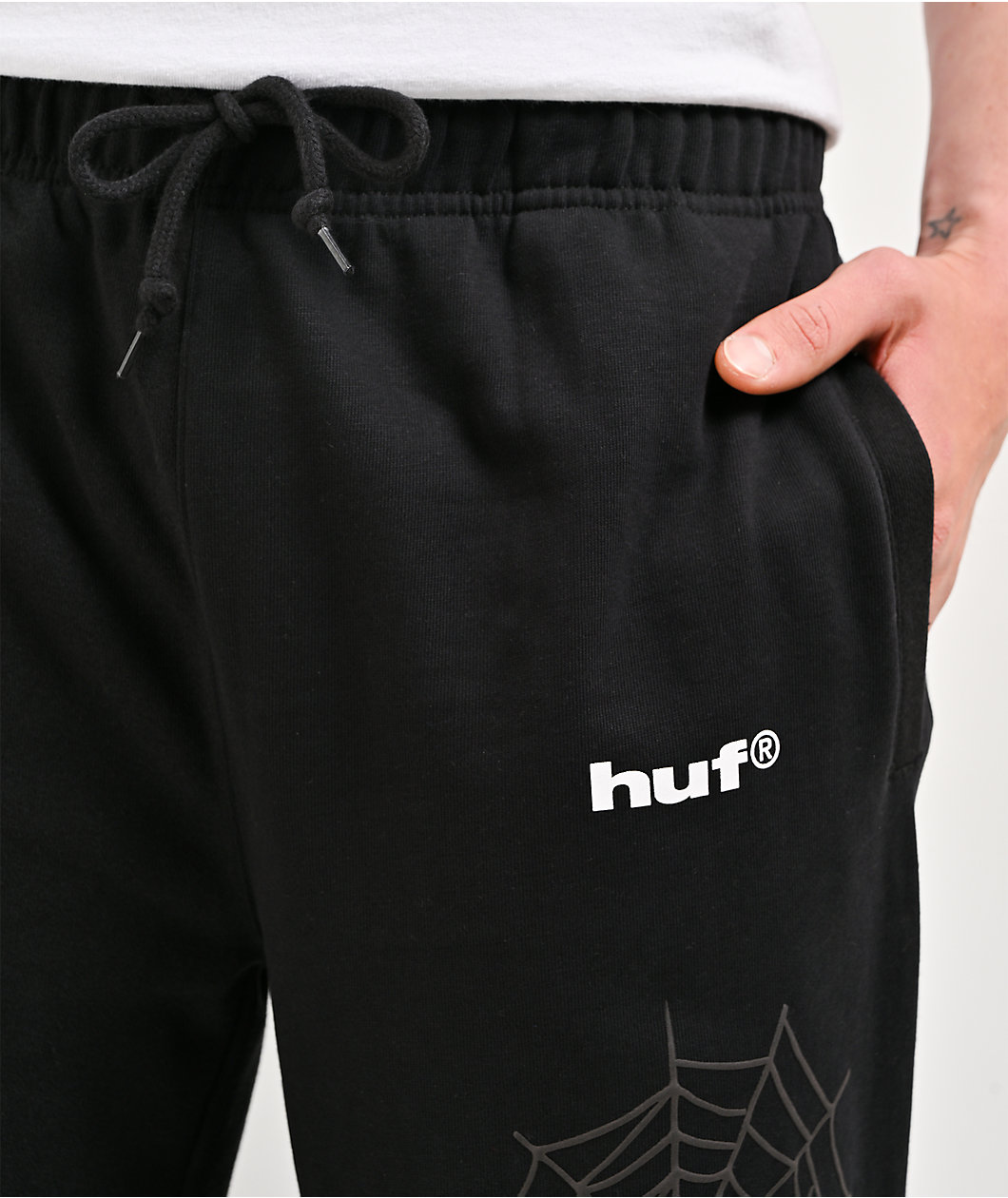 HUF x Spider-Man Black Sweatpants