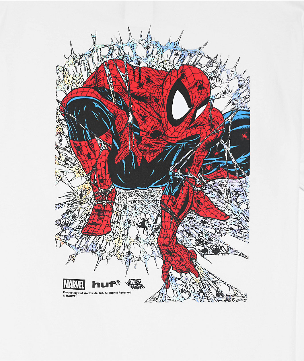 HUF x Spider-Man Kids Arachknight White T-Shirt
